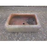 Stone sink H15cm W40cm D25cm approx