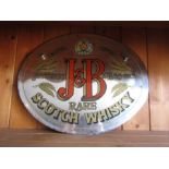 J & B rare Scotch whiskey original mirror