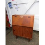 Mid century bureau H103cm W77cm D38cm approx