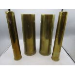 1939 large shell cases and 2 smaller