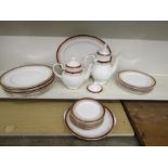 Royal Grafton 'Majestic' part set comprising 7 sandwich plates, 9 dinner plates, cake plate, 9