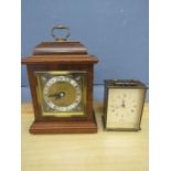 Mappin & Webb clock and a Junghans electronic carriage clock