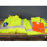 2 Hi viz work jackets size L and a hi viz vest also L