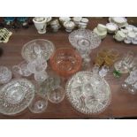 Crystal and various glasswares