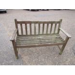 Wooden garden bench