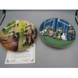 Limited edition 'Bill & Ben' and 'The Woodentops' Banbury Mint picture plates certificate for one
