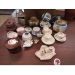 Various china inc vintage Flosmaron biscuit barrel, stoneware, Chinese ceramics etc