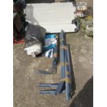 Garden swing seat/bench hammock All parts there with all covers and tools, in good clean condition