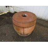 Terracotta smoker bbq with lid / stand H40cm approx