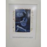 David Hockney (b.1937),  A framed poster:  'THE BLUE GUITAR, TWENTY ETCHINGS BY DAVID HOCKNEY,