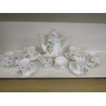 Richmond china 'Wild Anemone' coffee set