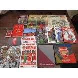 Arsenal ephemera- newspaper, match programmes, books, playing cards ets plus the last edition of the