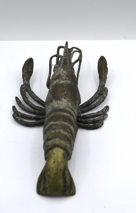Brass crayfish approx. 22cm long - Image 2 of 3