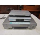 JVC VHS player and 2 Freeview boxes, all from a house clearance with no remotes