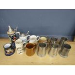 Beer Steins and tankards