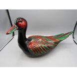 Painted wooden duck 40cmL