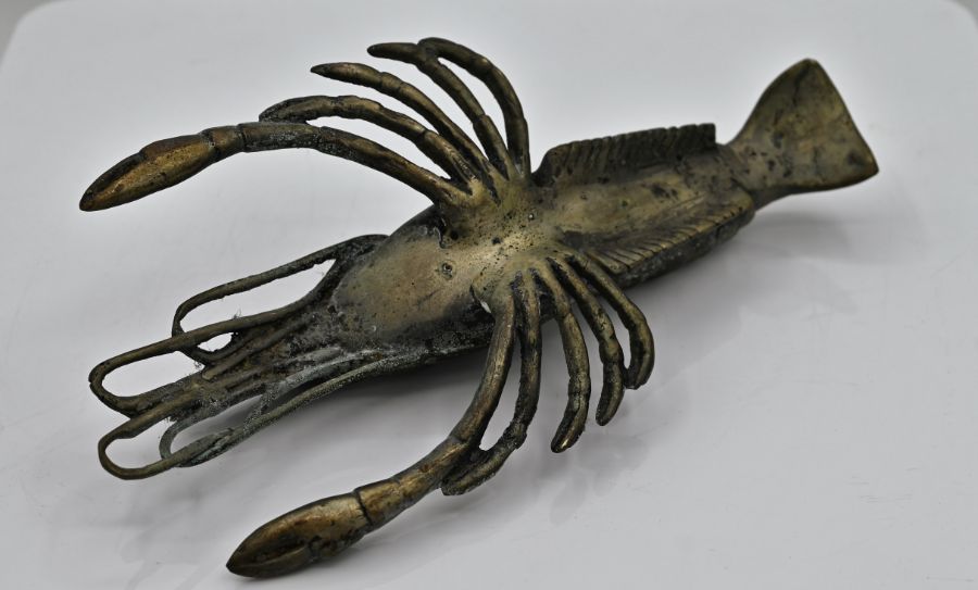 Brass crayfish approx. 22cm long - Image 3 of 3