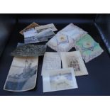 Ephemera - To include Military postcards and photos one first world war dated 1916, and two second