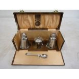 Dure-Lustra Staybrite stainless steel cruet set  in display box