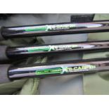 Dynamic tackle XT8 carp rod set  in NGT bag with 3 reels and landing net