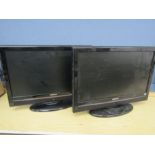 2x 19"Hitachi HD ready tv/dvd freeview. only 1 remote