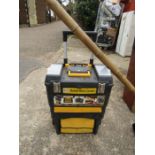 tool box with large bamboo stick