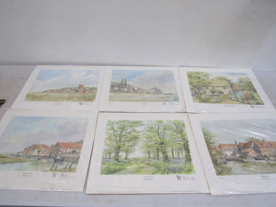 set of 6 Roy Haydon Norfolk coast limited edition prints  all numbered and pencil signed