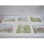 set of 6 Roy Haydon Norfolk coast limited edition prints  all numbered and pencil signed