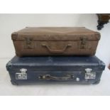 2 vintage suitcases