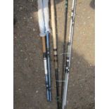 Various fishing rods