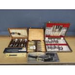 Vintage boxed cutlery sets