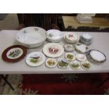 Wash bowl and mixed plates to include Alfred Meakin etc