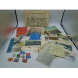 A collection of replica first and second world War related ephemera and a replica 'Acme Clicker'