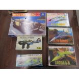 Various model kits and vintage bricklayers set