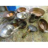 Copper colanders, heavy pans etc etc