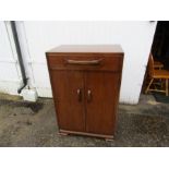 2 Door cupboard with drawer to top H115cm W76cm D50cm approx