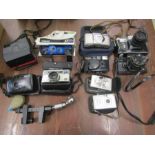 A collection of various camera's