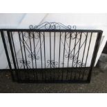 pair wrought iron garden gates 140x92cm per gate
