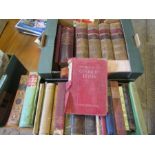 A box of vintage books inc 4 x vol Waverley Novels, Beetons cook book etc