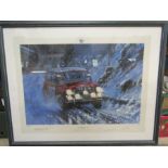 'Monte Carlo Rally 1964' limited edition print after Nicholas Watts  136/850, pencil signed at