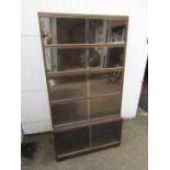 Minty sectional glazed bookcase H167cm W89cm D29cm approx