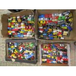 4 trays of die cast cars