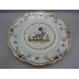 French revolution faience plate 'A ca ira'- 'it will be fine'