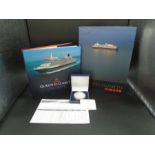 2 Cunard Queen Elizabeth Maiden Voyage books to include Queen Elizabeth by Philip Dawson limited