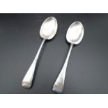 A pair of silver hallmarked table/serving spoons Sheffield, by Joseph Rogers 1912 145g total weight