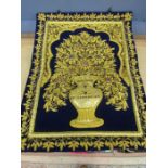 Indian embroidery with gemstone detail, lightly padded 60x46cm hand made