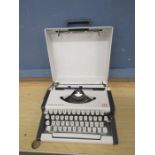 AEG Olympia typewriter in case