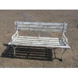 Garden bench with cast iron ends A/F