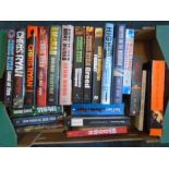 Box of books to incl mainly Chris Ryan, Andy McNab, mountaineering books