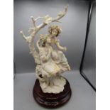 Florence ornamental figures in a tree bough 47cmH